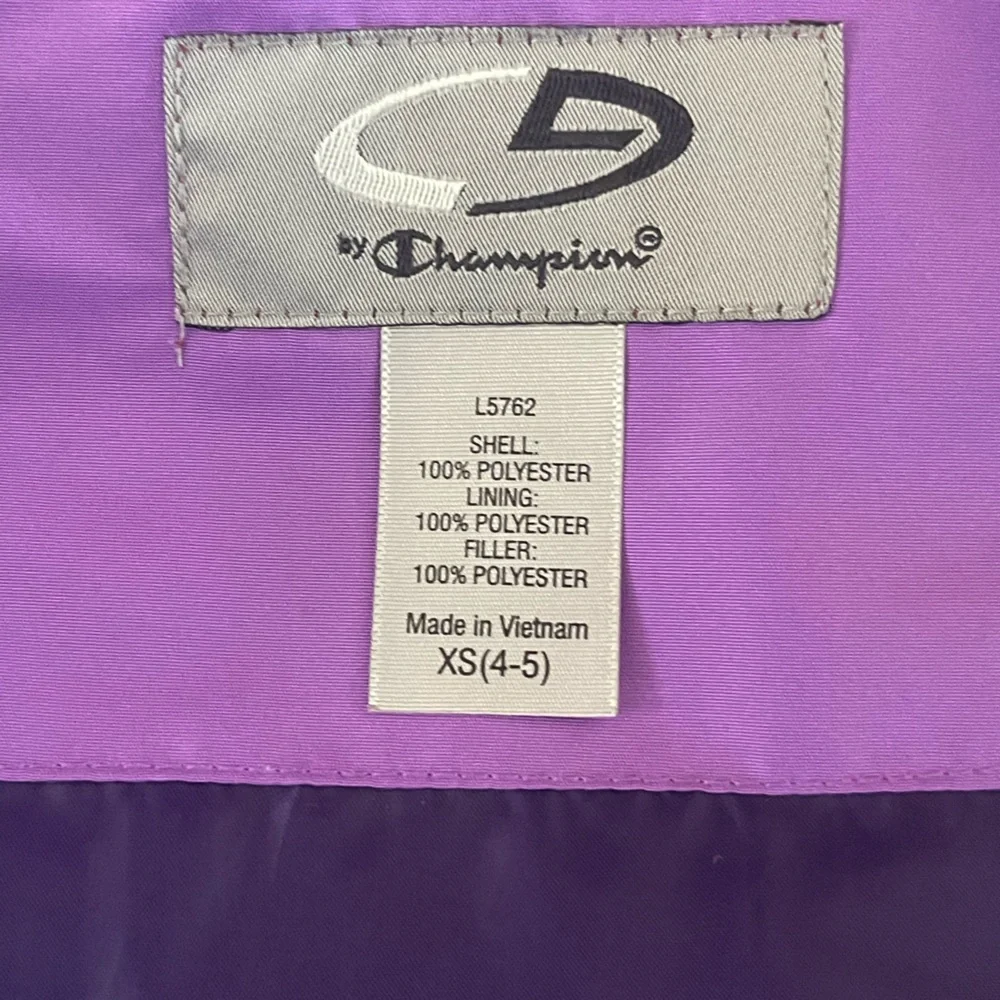 Champion Kids Vibrant Pink and Purple Puffer Jacket